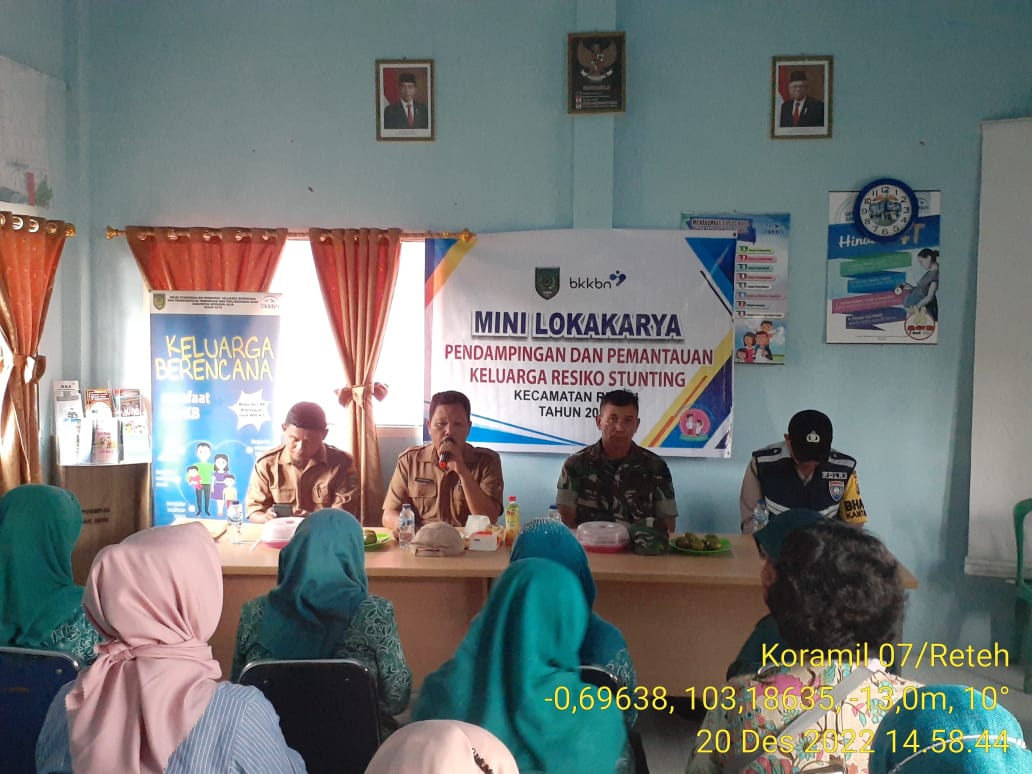 Danramil 07/Reteh Dampingi Kegiatan Mini Lokakarya Stunting