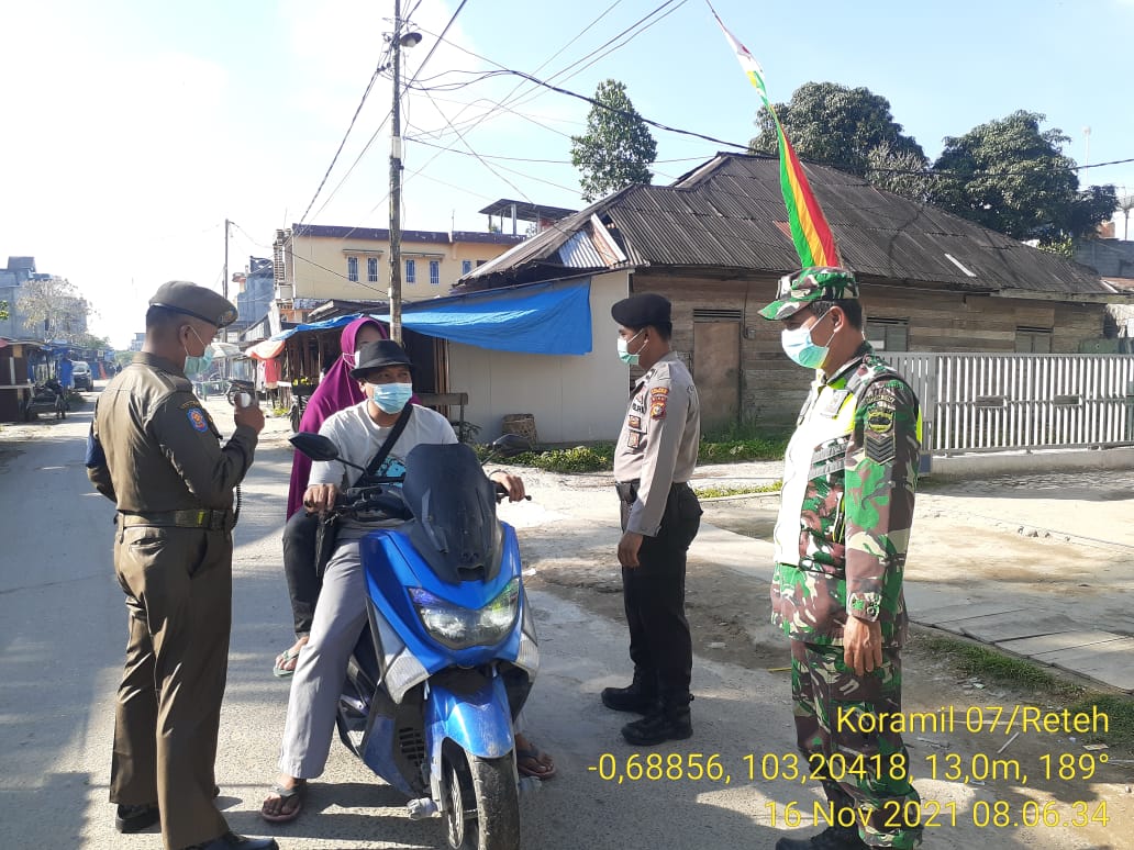 Himbauan Protokol Kesehatan Selalu Diberikan Koramil 07/Reteh