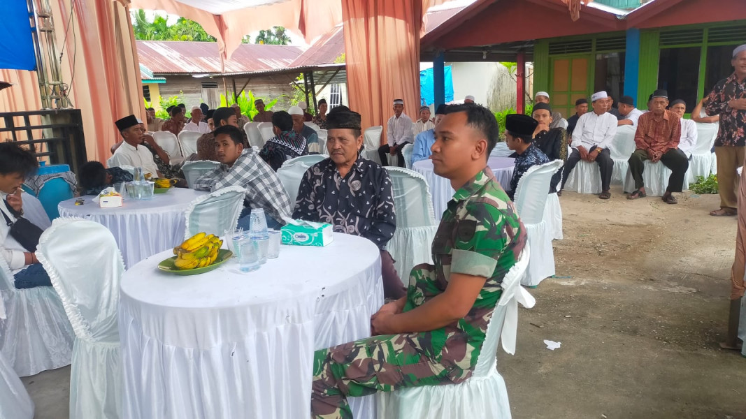 Babinsa 03/Tpl Menghadiri Giat Syukuran Keberangkatan  Jamaah Haji