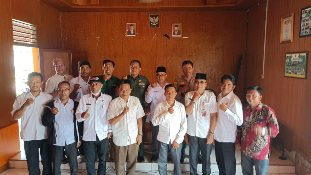 Danramil Kecamatan Gaung Anak Serka Hadiri Rapat Koordinasi Tingkat Kecamatan