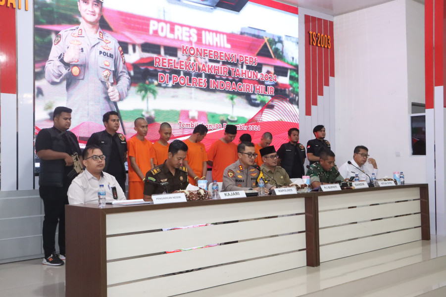 Polres Inhil Refleksi Akhir Tahun Hasil Cipkon Nataru