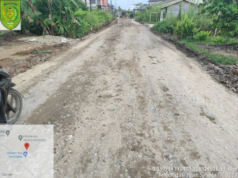 Sesuai Instruksi Bupati Inhil HM Wardan, Jalan Suhada Sudah Tertangani