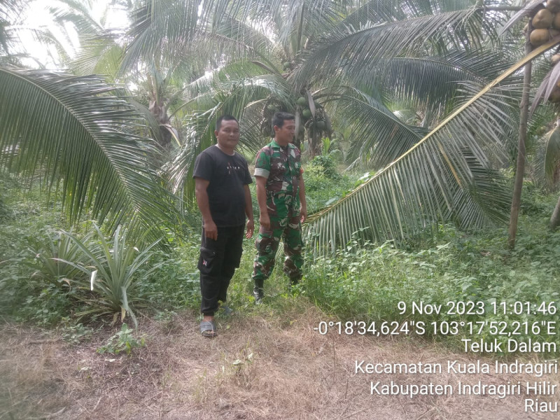 Terkait Karhutla, Babinsa Koramil 04/Kuindra Terus Rutin Untuk Patroli Rutin di Wilayah