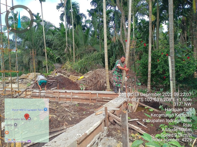 KDKMP Harapan Tani: Struktur Bangunan Mulai Mengukir Bentuk, Progres Tak Terhenti