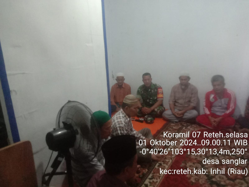 Wujudkan Pemilu Damai Bersama Koramil 07/Reteh Dengan Masyarakat Melalui Komsos