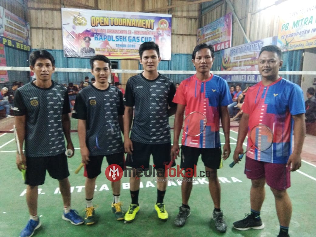 Berbalas Silaturahmi, Tim Bulutangkis Gaung Balik Bertandang ke PB Mitra Bhayangkara GAS