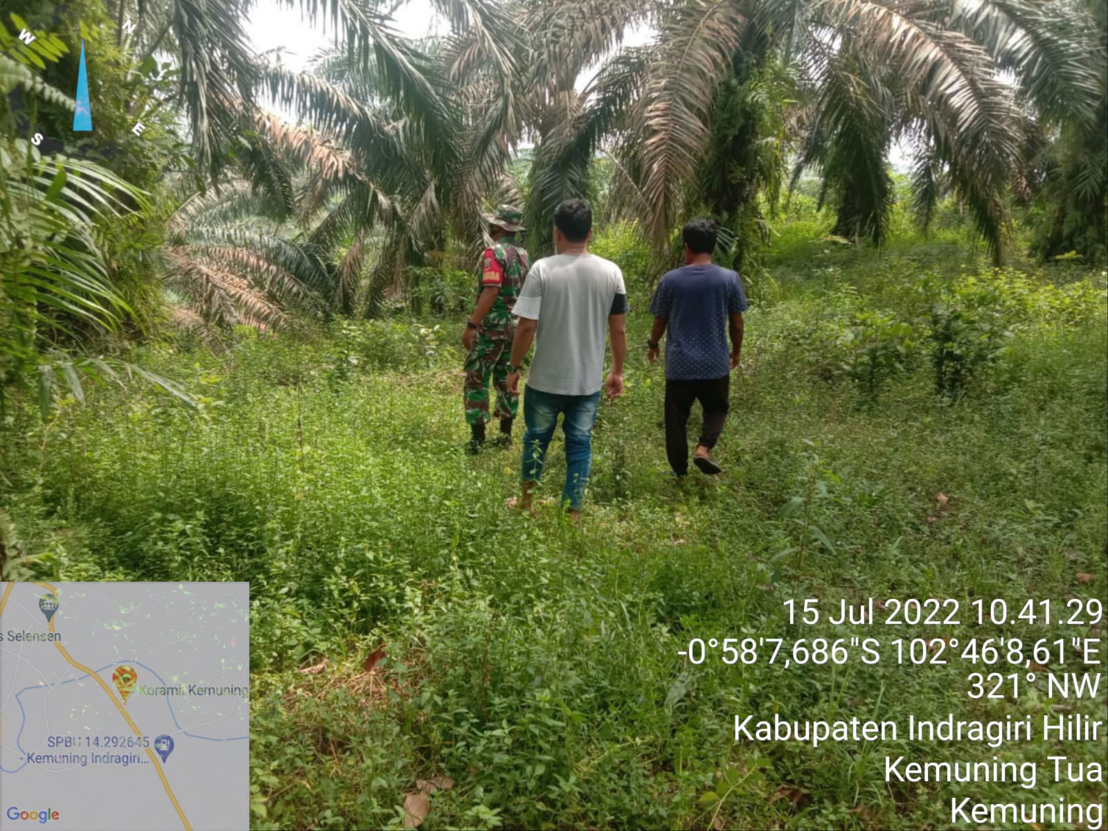 Sertu A. Hayat Lakukan Pencegahan Terkait Karhutla di Desa Kemuning Tua