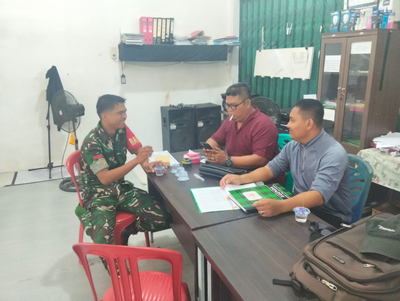 Babinsa Koramil 07/Reteh Perkuat Silaturrahmi  Dengan Masyarakat Sungai Batang