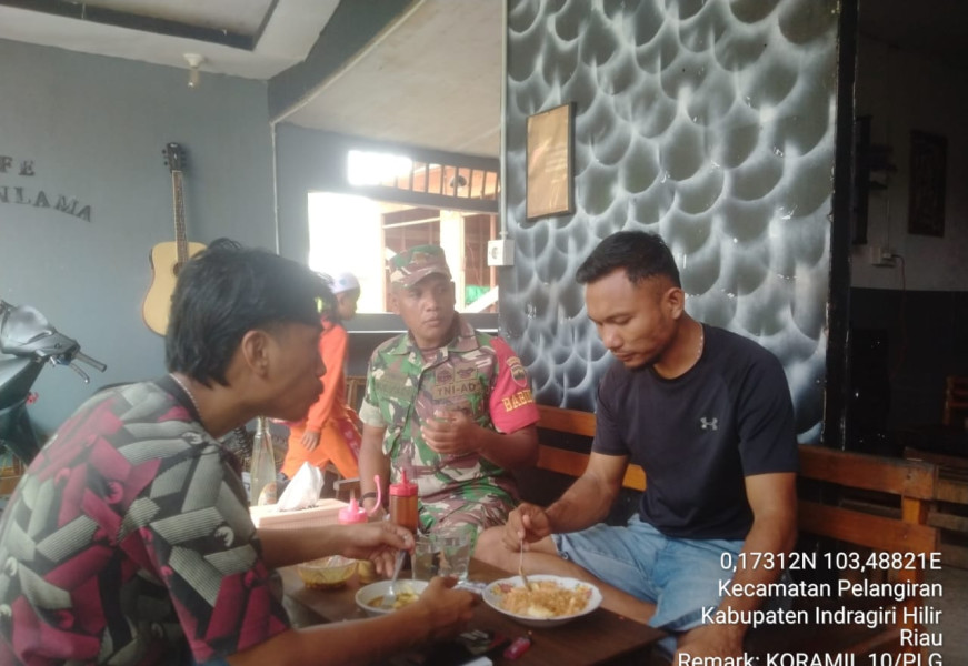 Dalam Menjalankan Pekerjaan, Babinsa Koramil 10/Pelangiran Sampaikan Pentingnya Keimanan dan Ketaqwaan Kepada Allah SWT