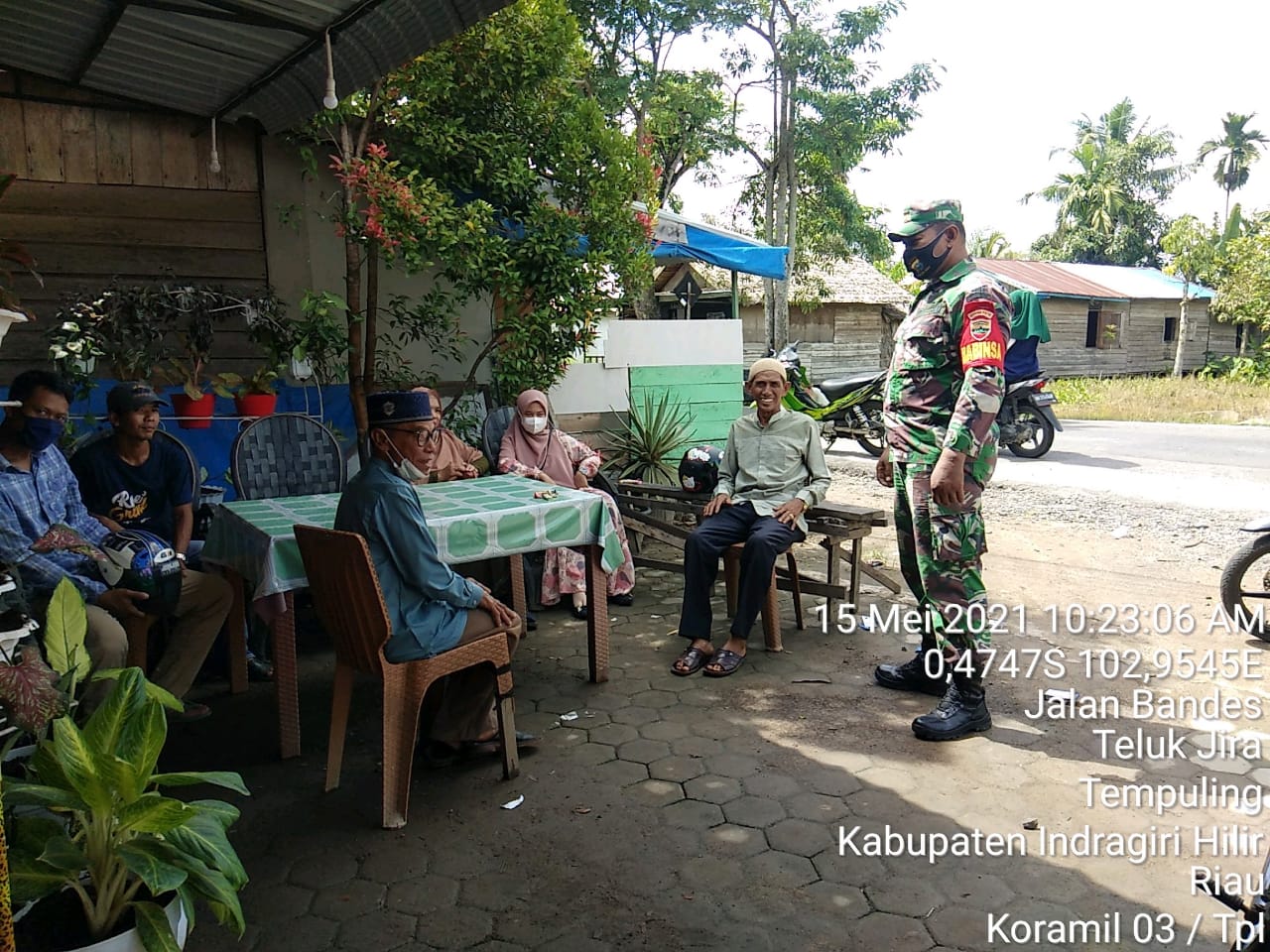 Giat Komsos Sarana Kebersamaan Membangun Keakraban Antara Babinsa 03/Tempuling Dengan Warga Binaan