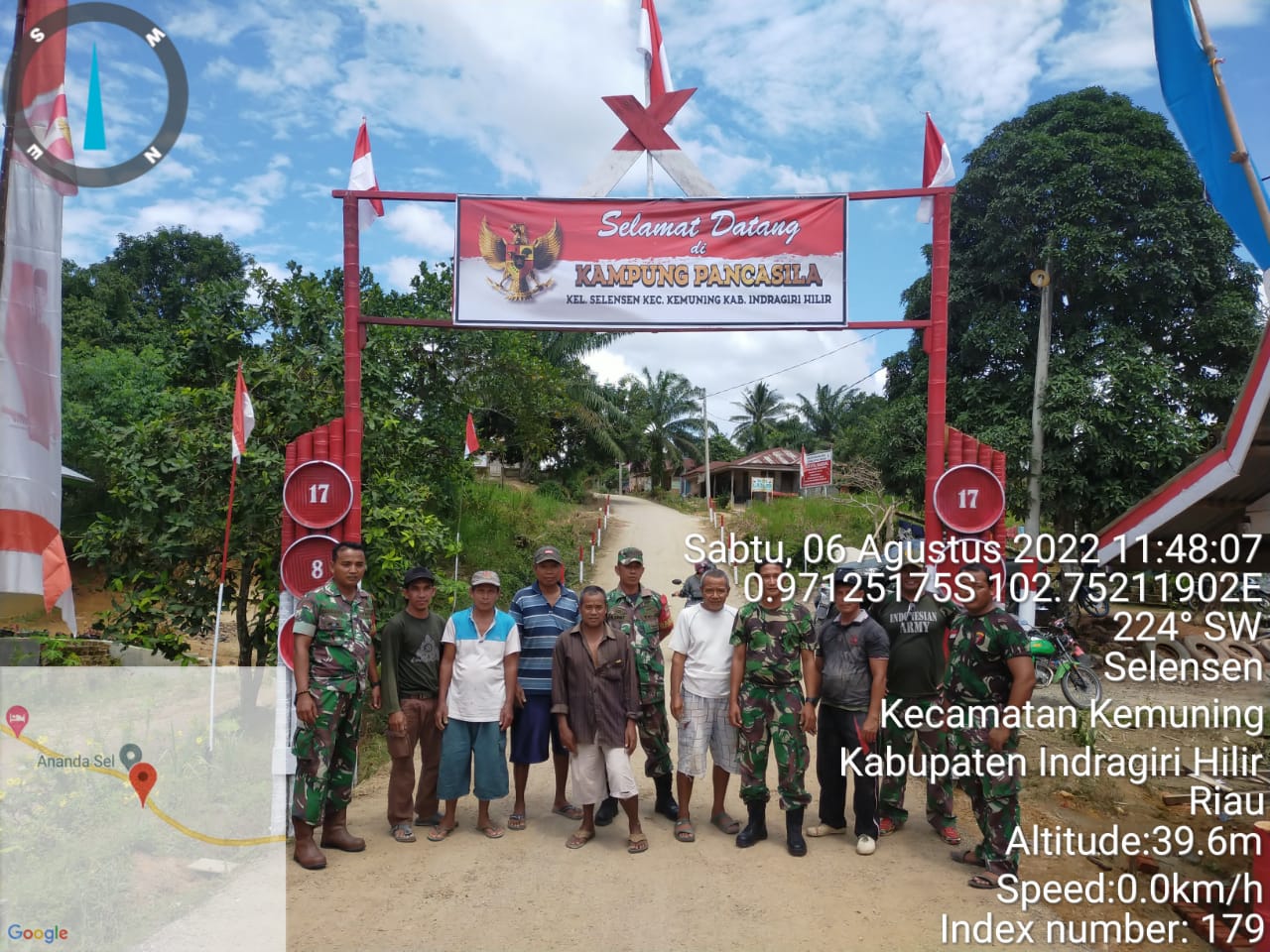 Pembuatan Kampung Pancasila Oleh Babinsa Koramil 09/Kemuning