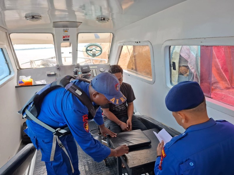 Satpolairud Polres Inhil Laksanakan Program JALUR, Antisipasi Masuknya Barang Ilegal Lewat Perairan