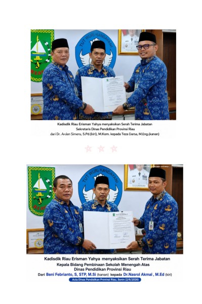 Keren! Disdik Riau Miliki Team Work Baru!