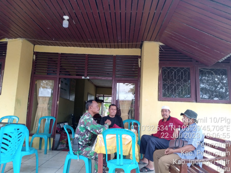 Demi Terlaksananya MTQ, Koramil 10/Pelangiran Ikut Berkoodinasi Untuk Menyukseskan Kegiatan