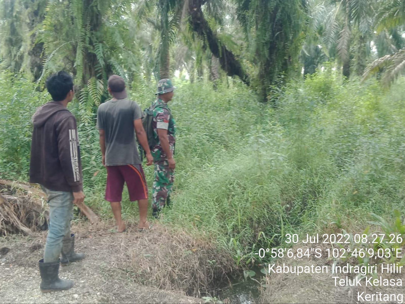 Sosialisasi Pencegahan Karhutla Oleh Babinsa Koramil 09/Kemuning