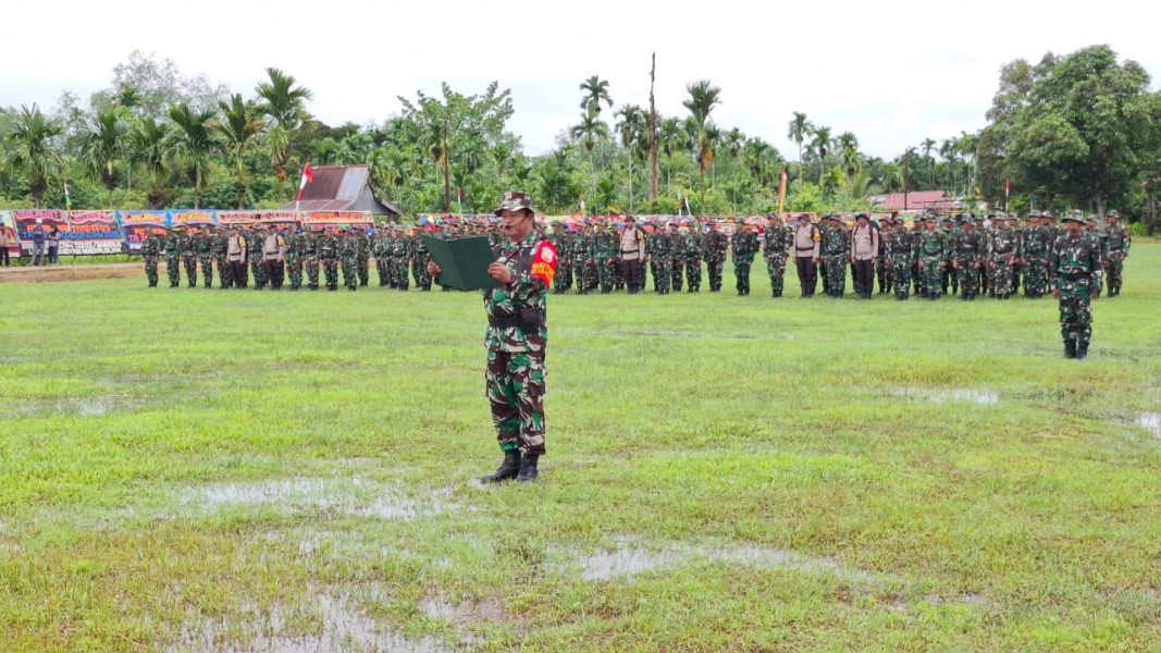 TMMD Wilayah Inhil Ke-123 Tahun 2025 Dibuka, Pasukan Siap Membangun Desa, Diantaranya Anggota Koramil 07/Reteh