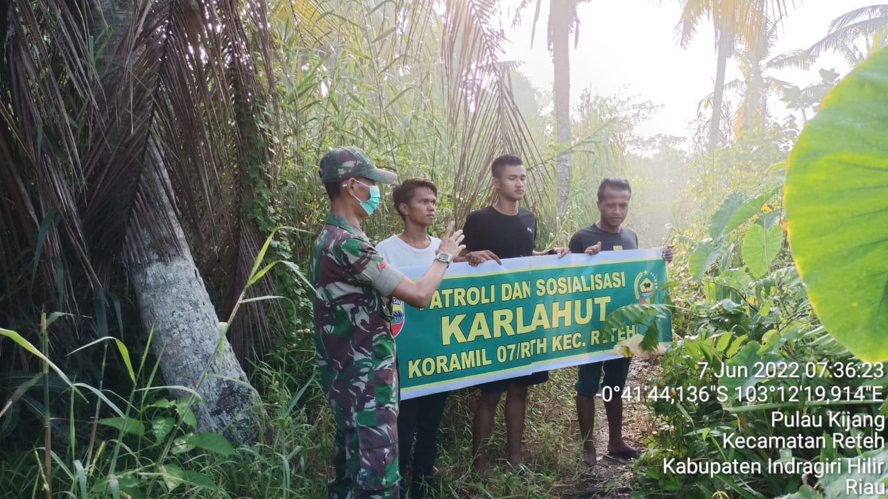Praka Bobi Ariyanto Adakan Patroli Rutin Terkait Karlahut