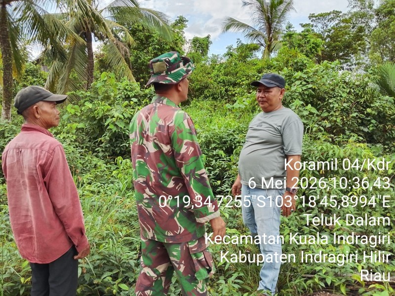 Babinsa Koramil 04/Kdr Ingatkan Warga Segera Laporkan Jika Lihat Titik Api