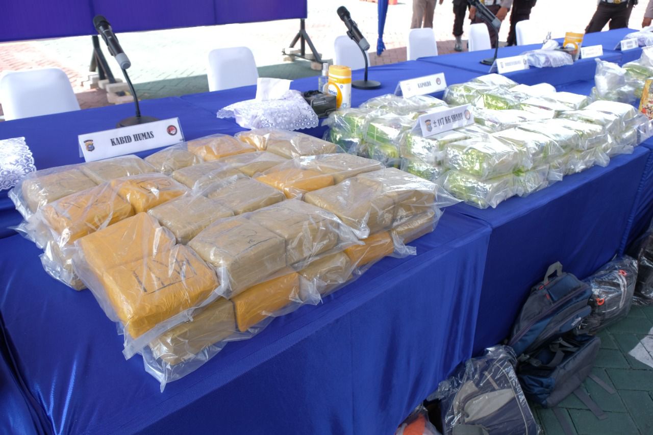 Amankan 117 Kg Sabu Dan 1000 Pil Ekstasi Dari Jaringan Malaysia, Ini Kata Kapolda Riau
