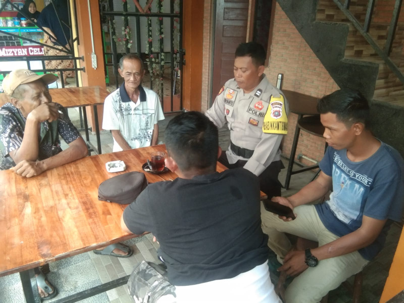 Sosialisasi Sekaligus Menghimbau Pilkada Damai di Wilkum Polsek Gaung Dalam Rangka Ops Mantap Praja Tahun 2024