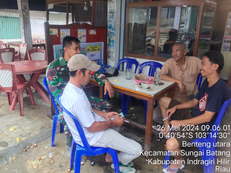 Koramil 07/Reteh Terus Tingkatkan Komunikasi Sosial Bersama Masyarakat