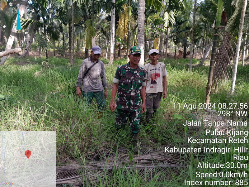 Babinsa Koramil 07/Reteh Terus Berupaya Untuk Pencegahan Karhutla