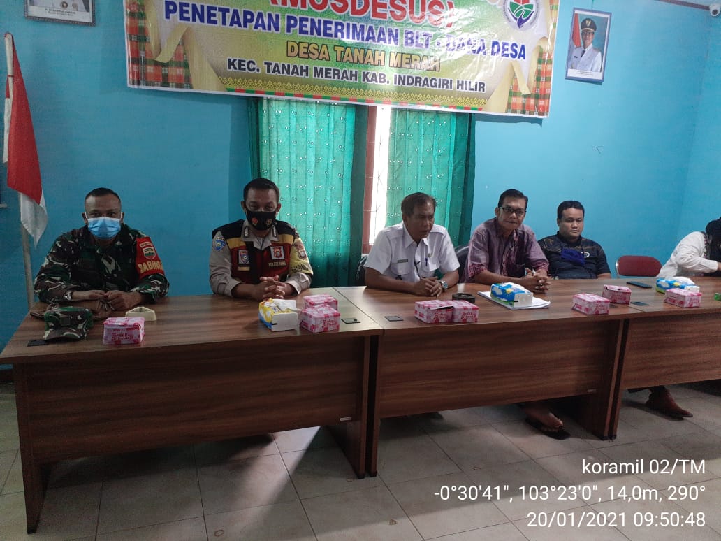 Babinsa Koramil 02/Tanah Merah Hadiri Musyawarah Penetapan BLT DD