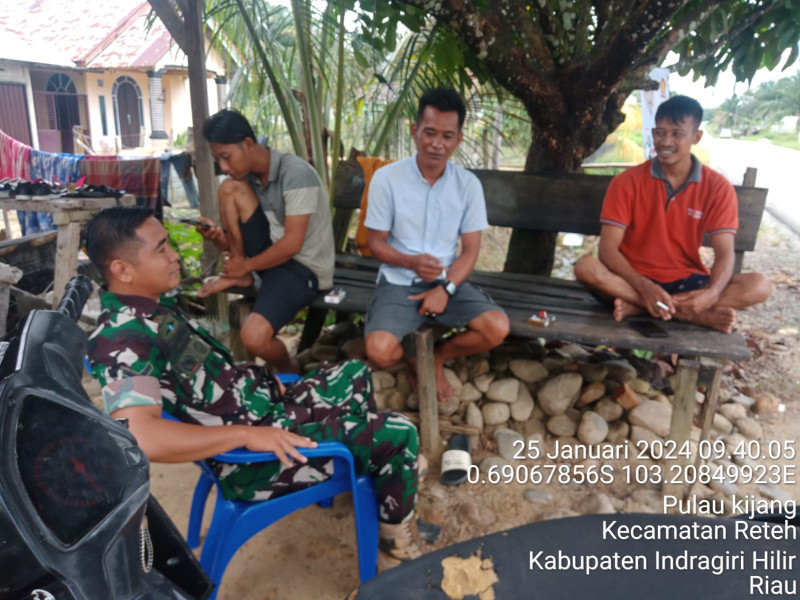 Ciptakan Kekompakan Antar Sesama Koramil 07/Reteh dan Masyarakat