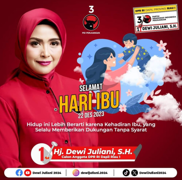 Hari Ibu, Dewi Juliani Berharap Hadi Momentum Tingkatkan Semangat Juang Membangun Daerah