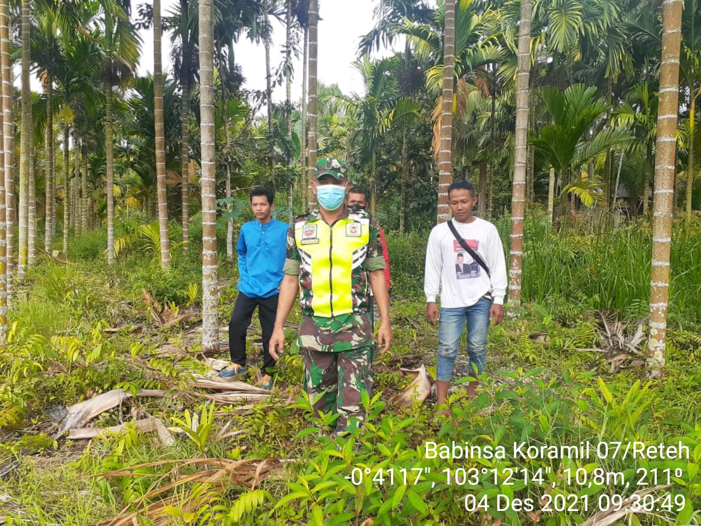 Patroli Karhutla di Kelurahan Madani Terus Digencarkan Babinsa 07/Reteh
