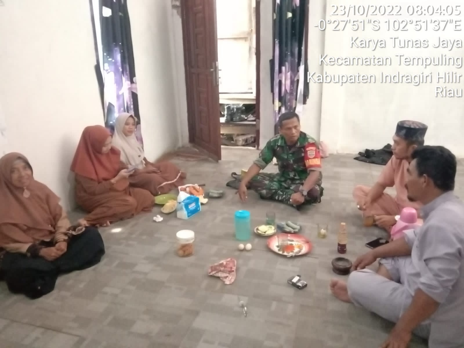 Jalin Silaturrahmi Babinsa Koramil 03/TPL, Sambangi Rumah Warga
