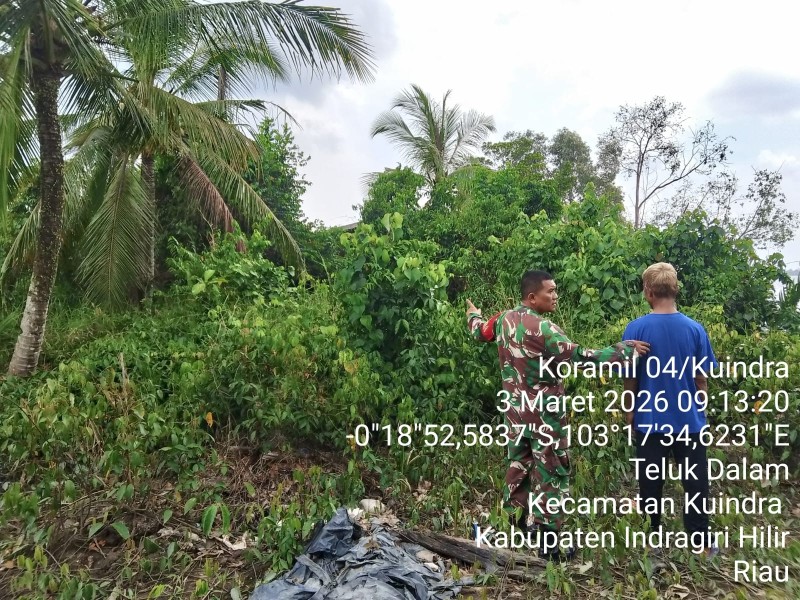 Babinsa Koramil 04/KDR: Kami Akan Terus Lakukan Patroli Tapal Batas Walaupun Saat Ramadhan