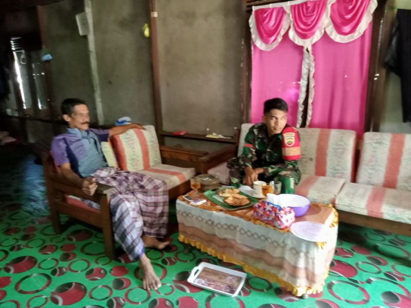 Babinsa Pratu Salman Laksanakan Binter di Wilayah Binaan