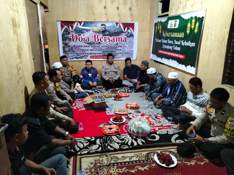 Polsek Batang Tuaka Laksanakan Doa Bersama Pada Malam Tahun Baru 2026