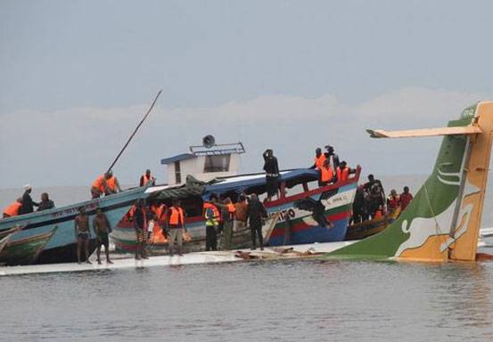 Kecelakaan Pesawat Jatuh ke Danau di Tanzania, 19 Tewas