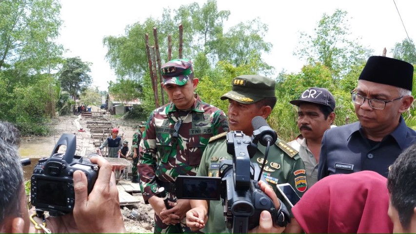 Tinjau Lokasi TMMD ke 101 TA 2018 Kodim 0314/Inhil, Ini Kata Kasrem 031/Wira Bima 
