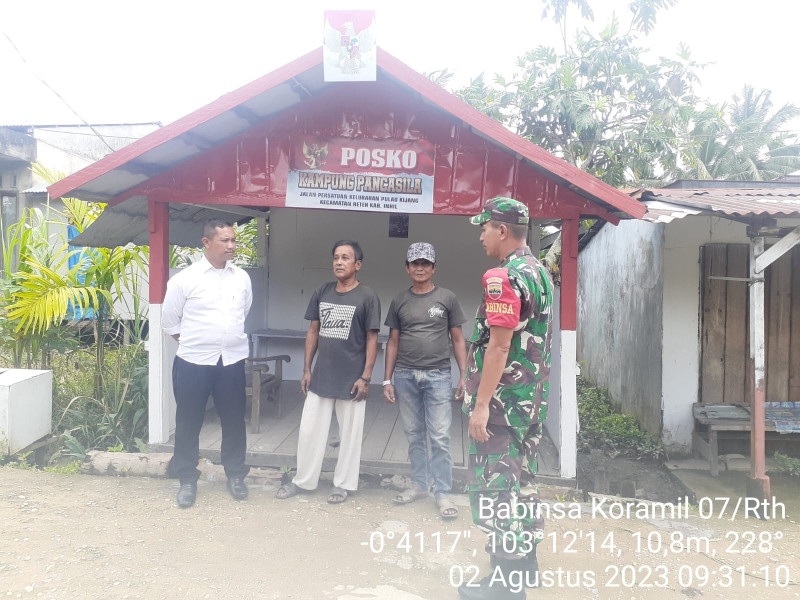 Untuk Mempererat Hubungan Silaturahmi, Koramil 07/Reteh Saling Membantu Warga Binaan