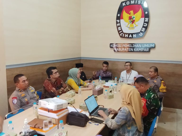 KPU Kampar Gelar Rapat Bersama Dengan Seluruh Stakeholder Jelang Pilkada 2024