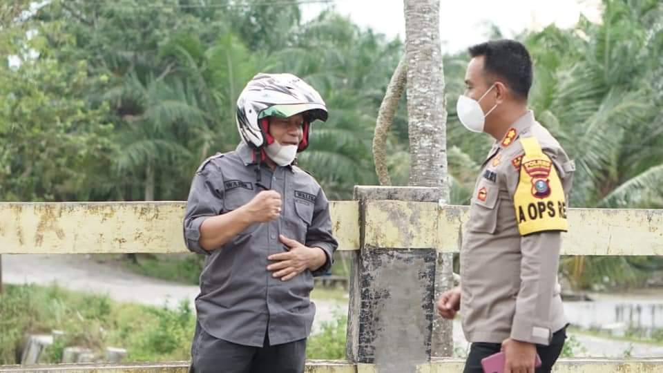 Plt Wali Kota Bersama Kapolres Tanjungbalai Tinjau Sungai Pasar Traktor Kelurahan Sijambi 