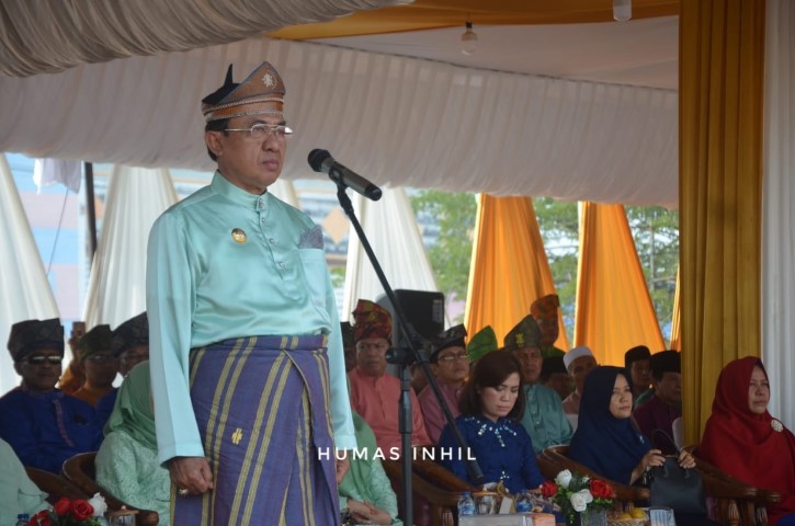 Pawai Ta'aruf MTQ Ke-49 TH 2019 Kabupaten Inhil di lepas Bupati HM Wardan