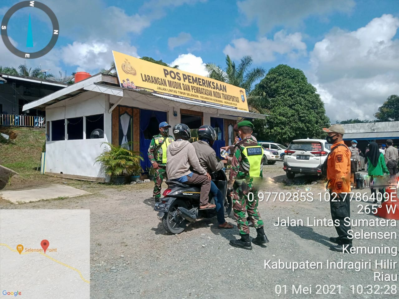 TNI dan Polri Perketat Penjagaan di Pintu Masuk Inhil-Jambi