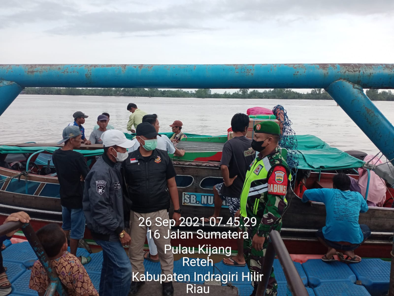 Pelabuhan Kembali Jadi Sasaran Penegakan Protkes Koramil 07/Reteh dan Satgas