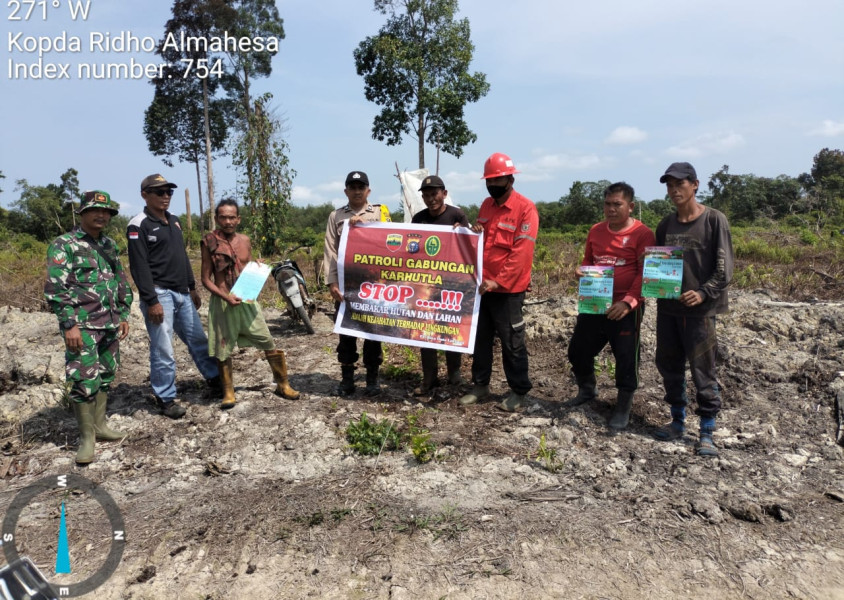 Kopda Ridho Almahesa Rutin Patroli Di Lahan Terbuka Area PT.MSK