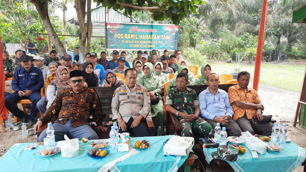 Wujudkan Kepedulian, Danramil 03/Tpl Dampingi Launching Pos Koramil