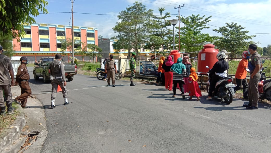 Tim Gabungan Pencegahan Penyebaran Covid 19  Terus Lakukan Patroli Disiplin Protokol Kesehatan