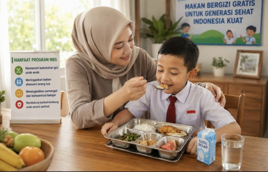 Seulas Senyum Anak Inhil, Sepiring MBG yang Menenangkan Hati Ibu