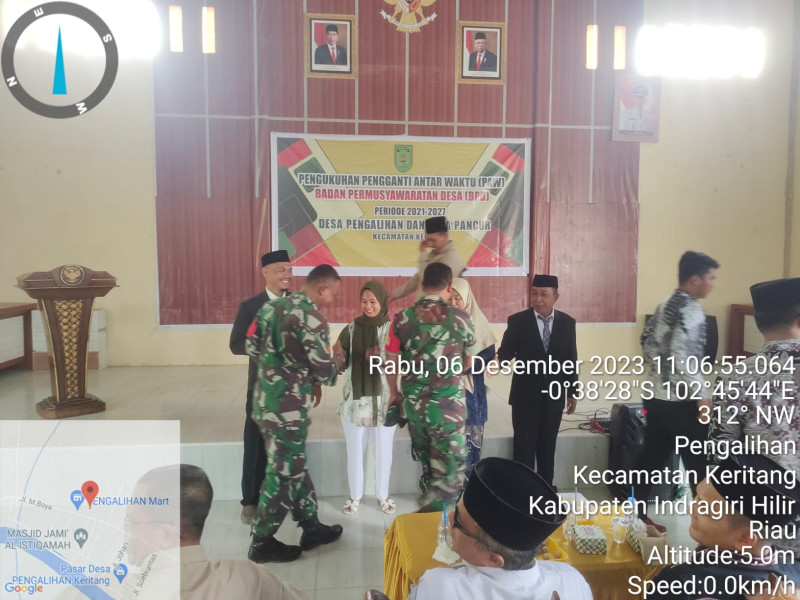 Dengan Pelantikan PAW Anggota BPD Desa Pancur dan Desa Pengalihan, Danramil 09/Kemuning Turut Hadir Dalam Pengambilan Sumpah Jabatan