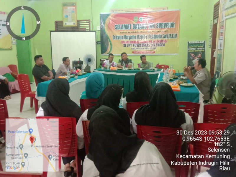 Danramil 09/Kemuning Giat Hadiri Kegiatan Pembukaan Survei Re-akreditasi UPT Puskesmas Selensen
