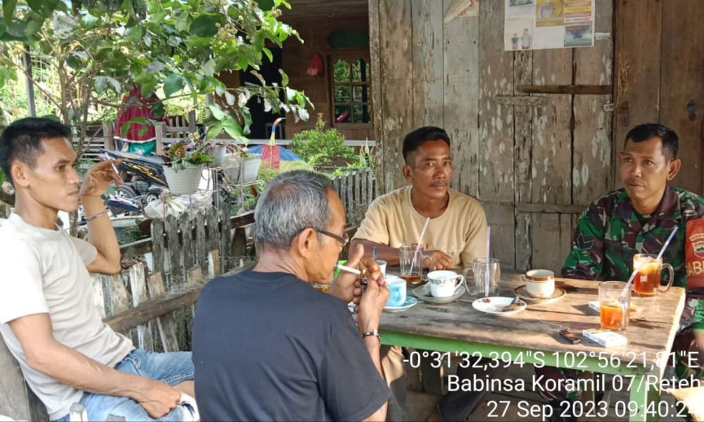 Koramil 07/Reteh Ingatkan Untuk Selalu Jaga Keamanan dan Ketertiban Desa Demi Kenyamanan Bersama
