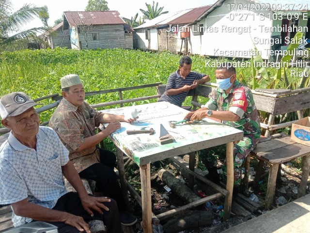 Komsos ke Kampung Pancasila, Ini yang Dilakukan Serka Nuryadi Babinsa 03/Tempuling
